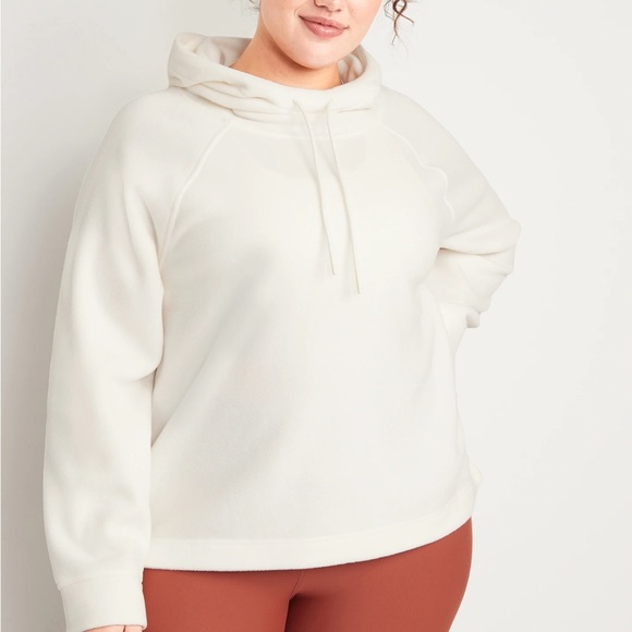 - NWT OLD NAVY Microfleece Funnel-Neck Pullover Hoodie Color: Sea Salt - Picture 5 of 6